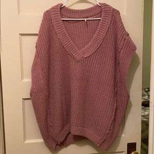 Free people sleeveless sweater